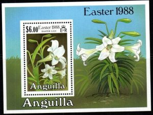 ANGUILLA SGMS796 1988 EASTER FLOWERS MNH