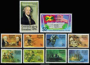 Grenada Grenadines Scott 91-100 Mint never hinged.