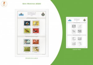 SAN MARINO 2020 - PRINTABLE STAMP ALBUM