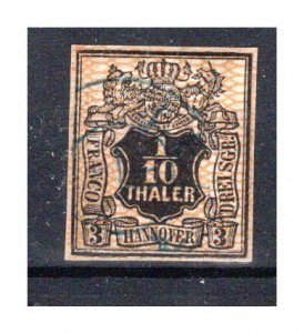 German States Hanover Scott # 8, used