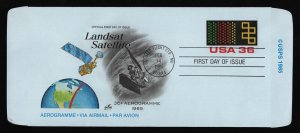 #UC58 36c Weather Satellites, Art Craft H/C FDC **ANY 5=FREE SHIPPING**