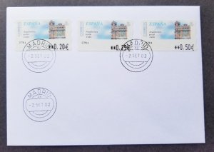 *FREE SHIP Spain ESPANA Post Office 2002 ATM (Frama Label Machine stamp FDC)