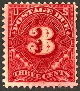 U.S. #J40  USED LIGHT CANCEL CREASE