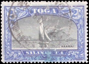 Tonga #50, Incomplete Set, 1897-1934, Ships, Used