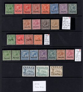 MOMEN: NAURU COLLECTION MINT OG H CAT. £244 LOT #69112*