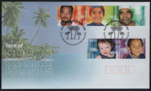 Cocos Islands 2000 FDC Sc 332a-332e Faces of the Islands