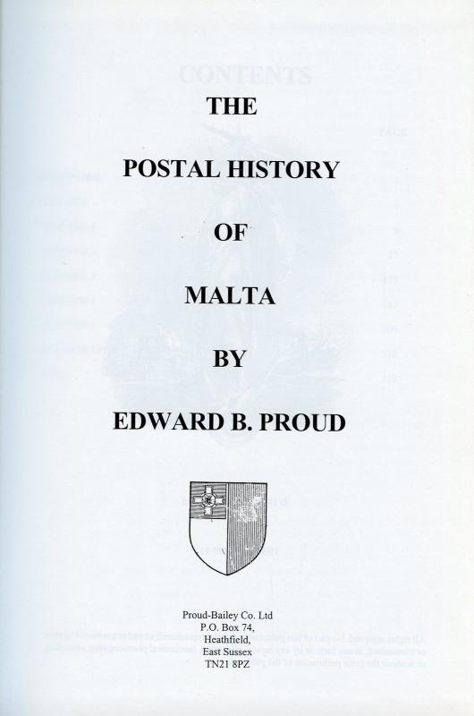 The Postal History Of Malta por Edward B. Proud