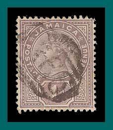 Jamaica 1889 Queen Victoria, used  24,SG27