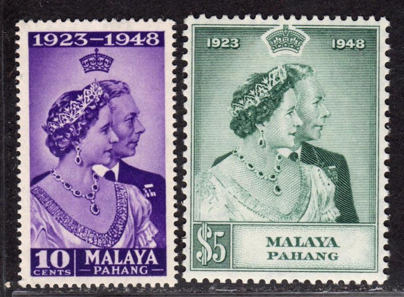 $Malaya-Pahang Sc#44-45 M/NH, complete set, Cv. $38