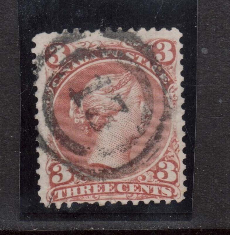 Canada #25 Used With Ideal 2 Ring 13 Cancel