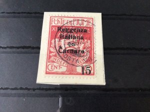 Fiume on piece  Stamp  Ref 54943