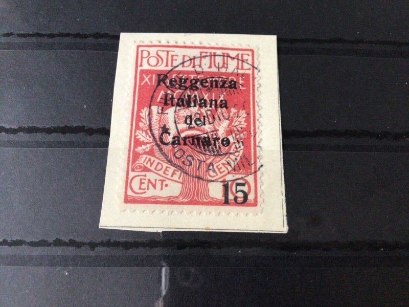 Fiume on piece  Stamp  Ref 54943