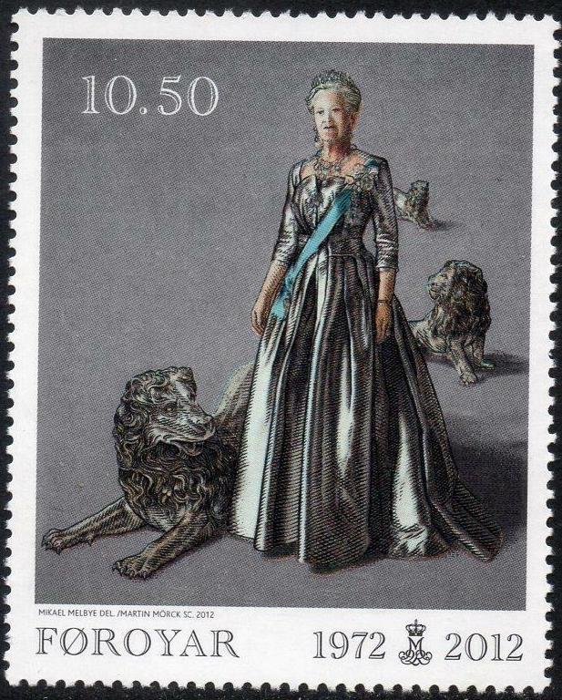 Faroe Islands 2012 #572 MNH. Queen, joint with Denmark/Greenland