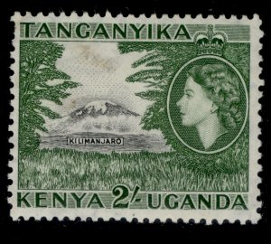 KENYA UGANDA TANGANYIKA QEII SG177, 2s black and green, M MINT. Cat £16.