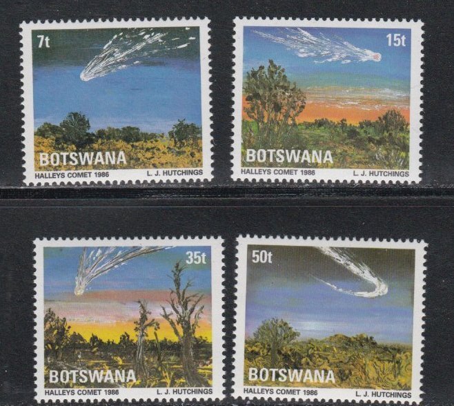 Botswana # 380-383, Halley's Comet, Mint NH, 1/2 Cat.