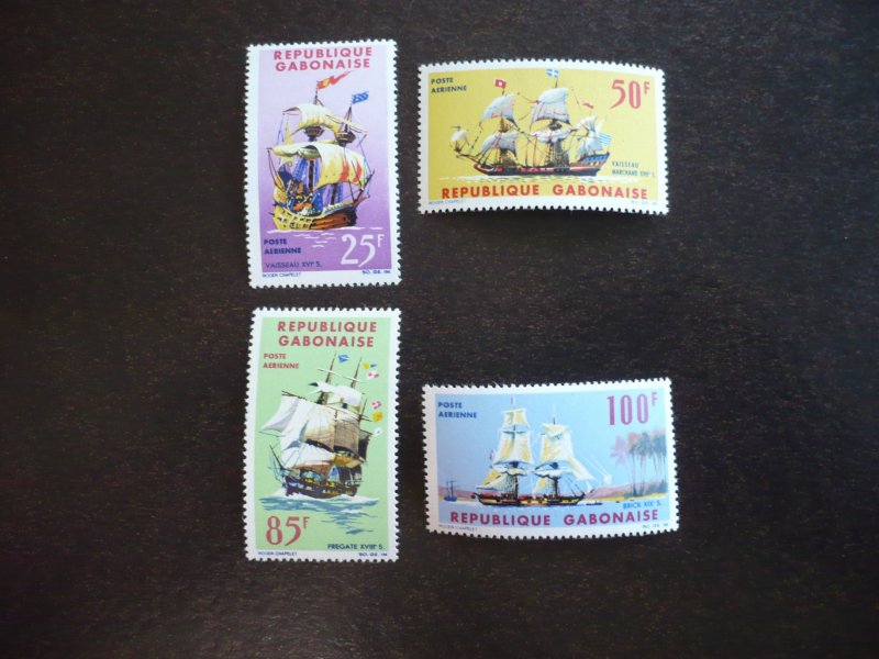 Stamps - Gabon - Scott# C30-C33 - Mint Never Hinged Set of 4 Stamps