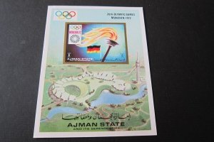 Ajman 1972 Olympics sheet MNH