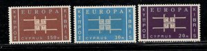 CYPRUS SC#229-31 FVF/MLH