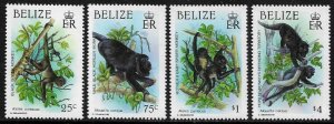 Belize #868-71 MNH Set - Indigenous Primates