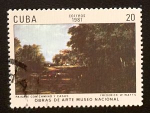 CUBA Sc# 2383 NATIONAL MUSEUM PAINTINGS art artwork  20c 1981 used cto