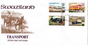 Swaziland - 1981 Transport FDC SG 368-371