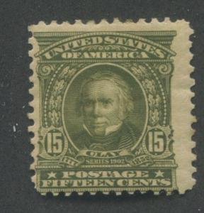 1903 US Stamp #309 15c Mint Hinged Fine Original Gum Henry Clay