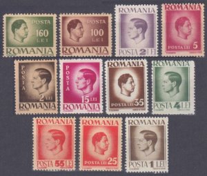 1945 Romania 930-934,938,942-943,946,951,953 King Michael I