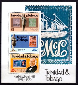 Trinidad & Tobago 1979 Rowland Hill Mint MNH Miniature Sheet SC 320a