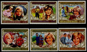 Guinea-Bissau 450-5 MNH Princess Diana 21st Birthday o/p Royal Baby