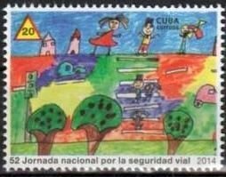 CUBA Sc# 5582  ROAD SAFETY DAY 20c 2014  MNH  mint