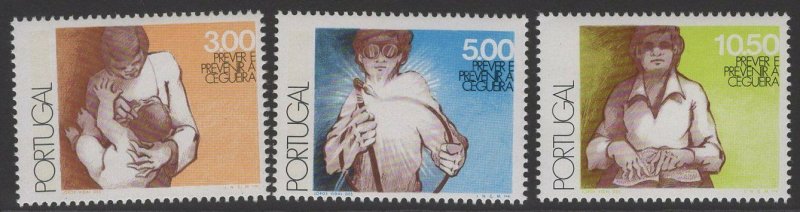 PORTUGAL SG1633/5 1976 WORLD HEALTH DAY MNH