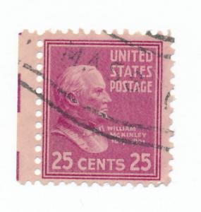 USA 1938 Scott 829 used - 25c, William McKinley 