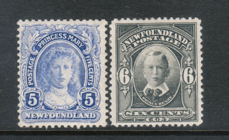 Newfoundland #108 - #109 Very Fine Mint Original Gum Hinged Duo