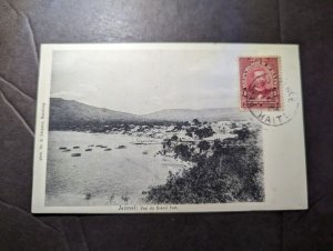 1914 Republic of Haiti Souvenir Postcard Cover Port Au Prince Grand Fort View