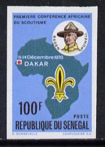 Senegal 1970 Scouting Conference 100f (Baden-Powell, Badg...