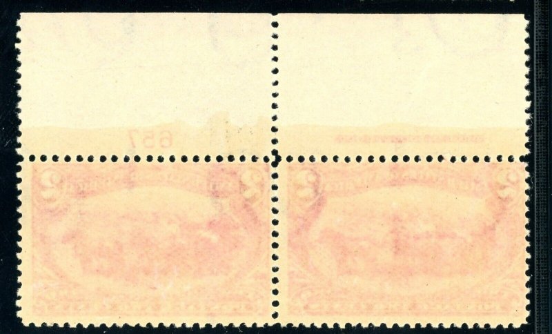 USAstamps Unused FVF US 1898 Trans-Mississippi Pair Plate # Scott 286 OG MNH 