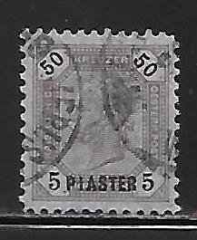 Austrian Offices in the Turkish Empire 27 5pi on 50kr Franz Josef Used (z4)