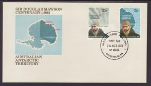 Australian Antarctic Territory L53-L54 Mawson 1982 U/A FDC