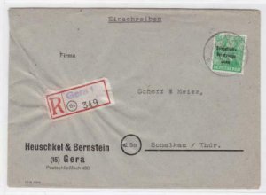 Germany Soviet Zone 1948 Gera to Schalkau stamps cover  R20738