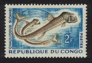 Congo Fish Sloan's Viperfish 'Hauliodus sloanei' 2f 1961 MNH SG#15