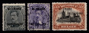 Belgian Occupation of Germany 1919 Optd., Part Set [Used]