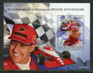 NIGER 2019  50th BIRTH OF MICHAEL SCHUMACHER  SOUVENIR SHEET MINT NH