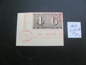 SWITZERLAND 1943 MNH SC B131a+b SS XF $36  (185)