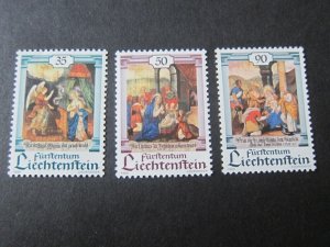 Liechtenstein 1990 Sc 949-51 Christmas Religion set MNH