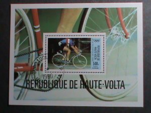 UPPER VOLTA STAMP-1980   OLYMPIC GAMES I CTO STAMP S/S SHEET-VERY FINE