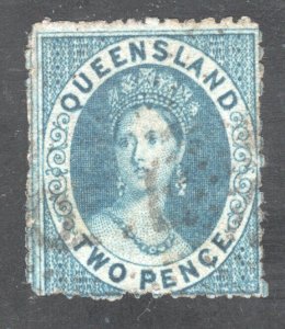 Queensland SC #19,  F/VF,  Used.  CV 30.00   ....   5210013