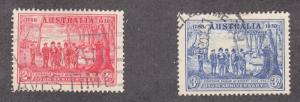 Australia - 1937 - SC 163-64 - Used - Short set