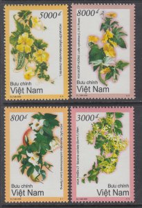 Viet Nam Democratic Republic 3286-3289 Flowers MNH VF