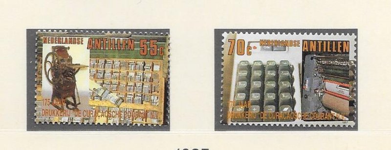 NETHERLANDS ANTILLES #589-90  PRINTING PRESSES  MNH