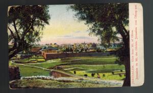 1910 Jerusalem Turkey Palestine Picture Postcard Cover to USA Mount Olives